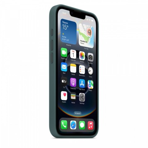 Etui silikonowe do iPhonea 16e - górskie jezioro