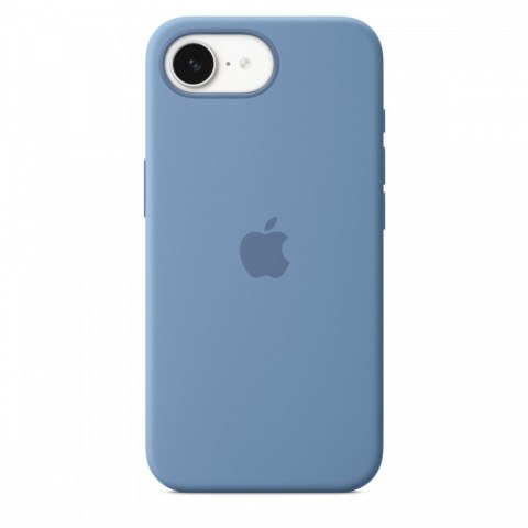 Etui silikonowe do iPhonea 16e - zimowy błękit