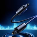 Kabel przewód optyczny audio Toslink SPDIF 2m - czarny