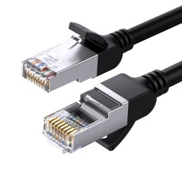 Kabel przewód patchcord Ethernet Cat 6 U/UTP okrągły 5m - czarny