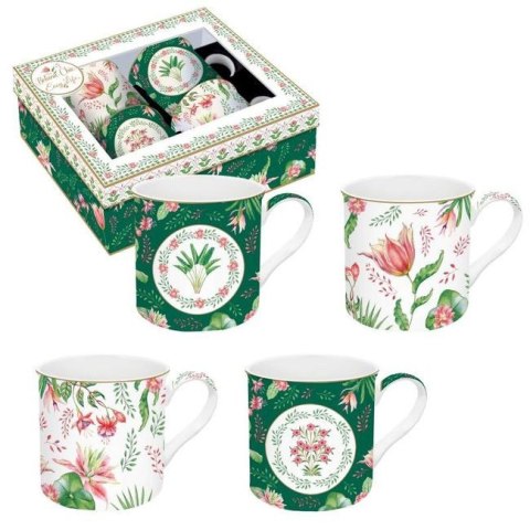 Ogród Botaniczny - Zestaw Kubków Porcelanowych w Ozdobnym Pudełku 300 ml