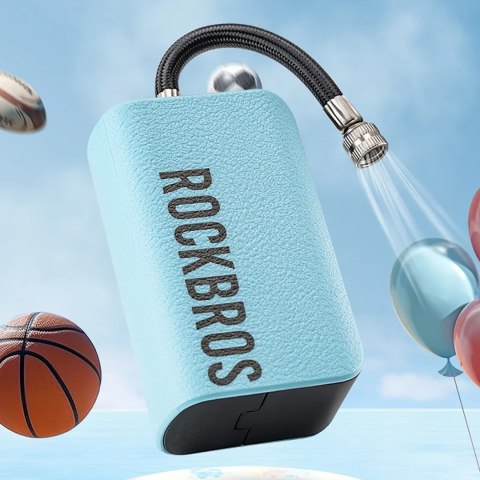 Pompka elektryczna do roweru opon piłek balonów materacy 1.37bar / 20PSI - niebieska