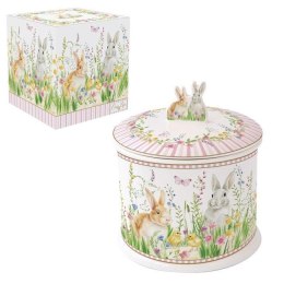 Wielkanoc - Pojemnik na Ciastka Porcelanowy w Ozdobnym Pudełku