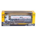 Ciężarówka Cysterna Metalowa Ruchome Elementy Biała 1:50