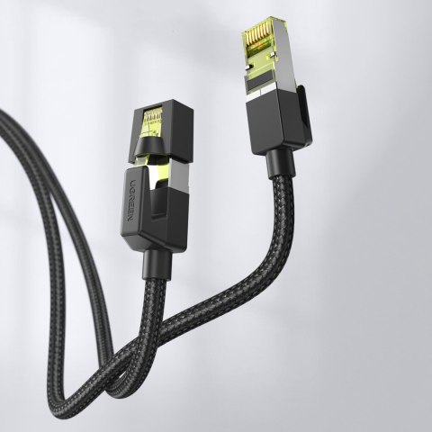 Kabel przewód patchcord Ethernet RJ45 Cat 7 10 Gbps 5m - czarny