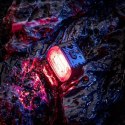 Lampka rowerowa LED czerwona tylna system hamowania STOP USB-C - czarna