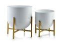 Komplet 2 osłonek Boule Gold White