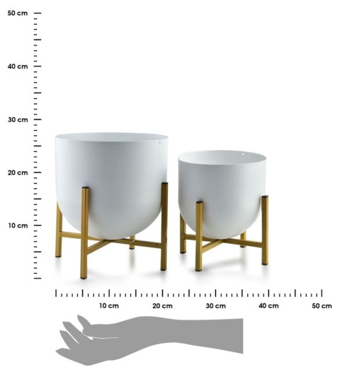 Komplet 2 osłonek Boule Gold White
