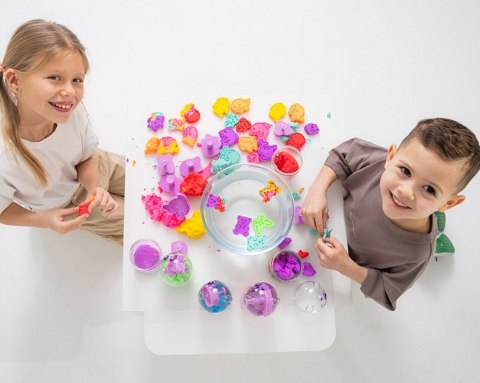 Masa plastyczna Misiolina 2x50g 2 foremki zielony niebieski