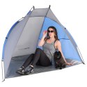 NAMIOT OSŁONA PLAŻOWA SUN 200x120x120cm SZARO-NIEBIESKA ENERO CAMP