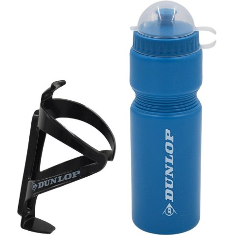 BIDON ROWEROWY DUNLOP 750ML Z KOSZYKIEM NIEBIESKI
