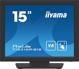 Monitor 15 cali T1531SR-B1S VA,RESISTIVE,HDMI,DP,VGA,IP54,2x1W