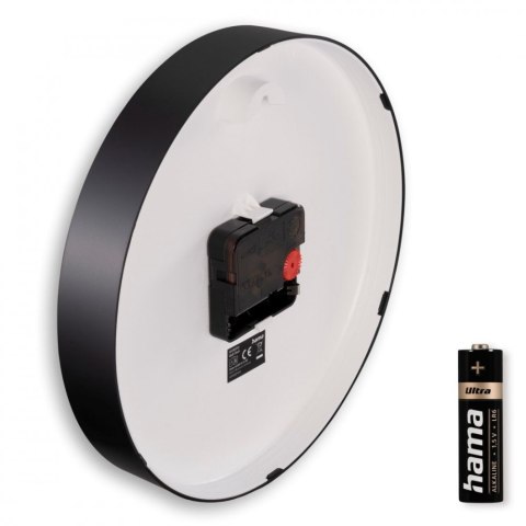 Zegar ścienny 22cm salina, Czarny