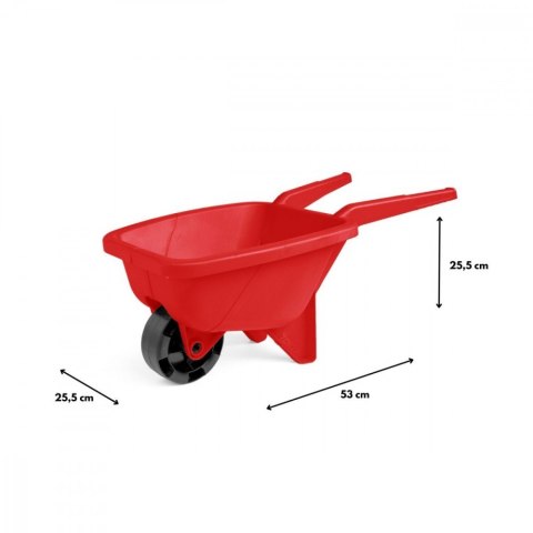 Taczka do piasku czerwona