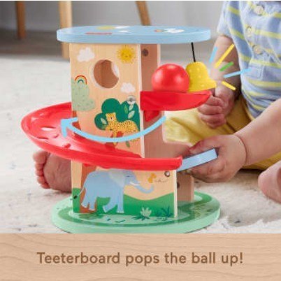 Wood Drewniany domek z kuleczką