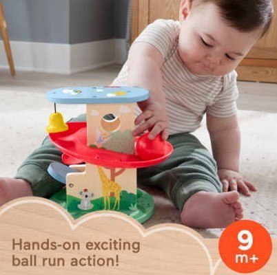 Wood Drewniany domek z kuleczką