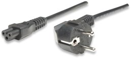 MANHATTAN Kabel zasilania PC Schuko na C5 ( koniczynka 3P) 1.8 m 371131