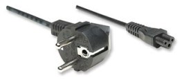MANHATTAN Kabel zasilania PC Schuko na C5 ( koniczynka 3P) 1.8 m 371131