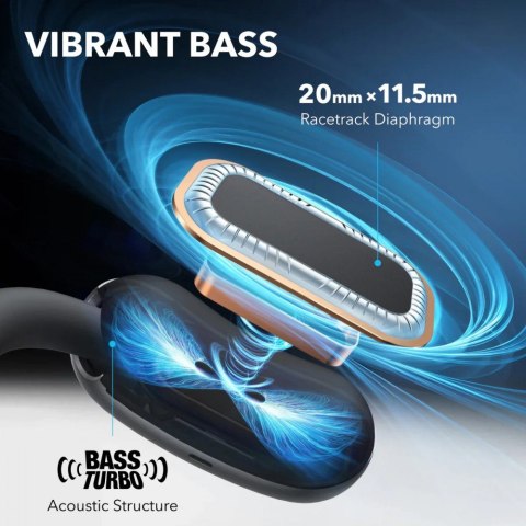 Słuchawki bezprzewodowe Soundcore Aero Fit 2 Bluetooth czarne