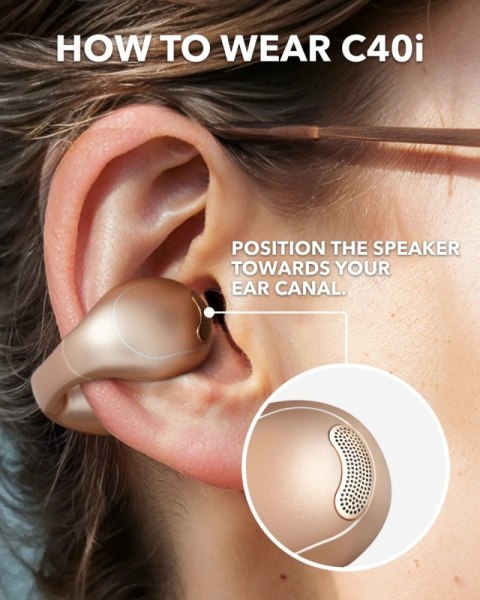 Słuchawki bezprzewodowe Soundcore C40i Bluetooth złote