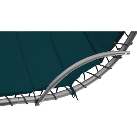 HUŚTAWKA FOTEL BUJANY Z PARASOLEM LIZBONA TURKUSOWA