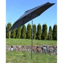 PARASOL OGRODOWY 300CM SKŁADANY SZARY