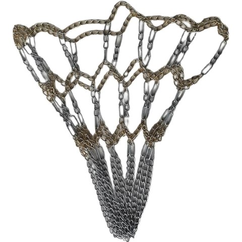 STALOWA SIATKA ŁAŃCUCHOWA DO OBRĘCZY KOSZ 12 UCHWYTÓW ENERO