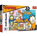 Puzzle 100 elementów Leniwy Garfield