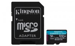Karta microSD 512GB CanvasGo! Plus 200MB/s A2 U3 V30 + adapter