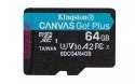 Karta microSD 64GB CanvasGo! Plus 200MB/s A2 U3 V30 + adapter
