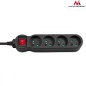 Listwa zasilająca 4g 1,4m MCE180 2300W czarna