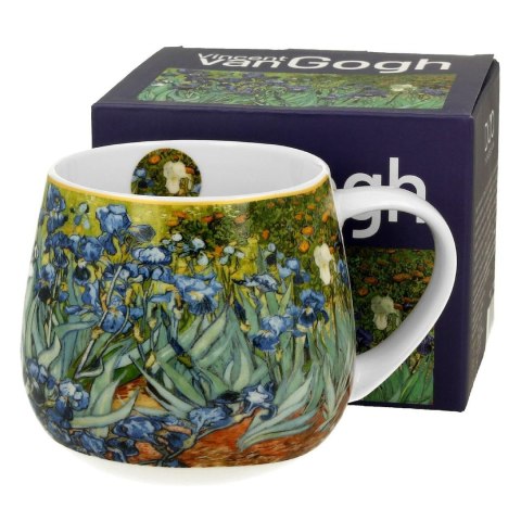 Porcelanowy kubek baryłka 430 ml Van Gogh Irises