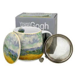 Porcelanowy kubek z zaparzaczem 430 ml Van Gogh Wheat Field