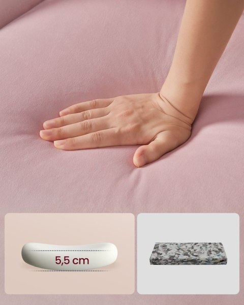 Krzesła do jadalni zestaw 2 szt. różowe