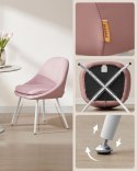 Krzesła do jadalni zestaw 2 szt. różowe