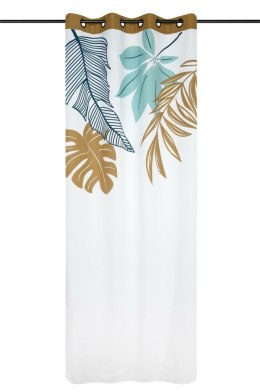 Zasłona ALOHA 140x260 miodowa rośliny
