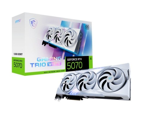 Karta graficzna GeForce RTX 5070 12G GAMING TRIO OC WHITE GDDR7 192bit