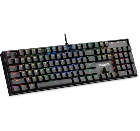 Klawiatura mechaniczna MIRAX GK-352 podświetlenie RGB Czarna