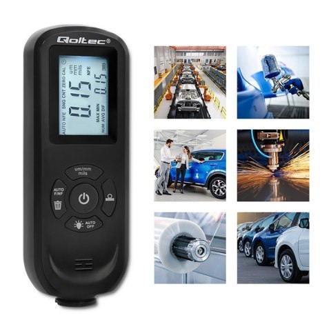 Miernik grubości lakieru z podświetlanym bocznym wyświetlaczem LCD | 0 ~ 2000um