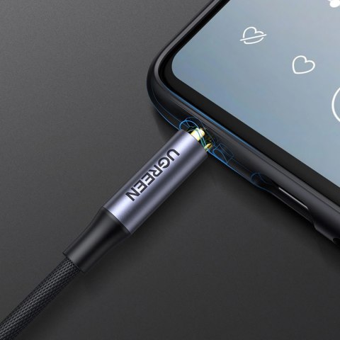 Kabel przewód audio mini jack 3.5mm - mini jack 3.5mm 1m - szary