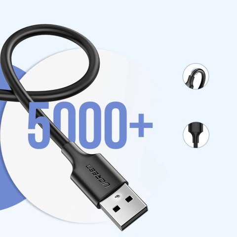 Kabel przewód micro USB - USB-A 25cm - czarny
