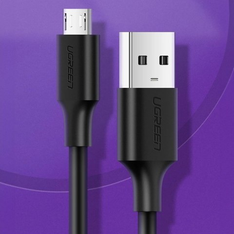 Kabel przewód micro USB - USB-A 25cm - czarny