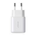 Ładowarka sieciowa 2x USB-C 20W PD QC 3.0 - biała