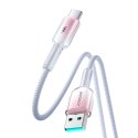 Kabel przewód Crystal-Clear Series 3A USB-A - USB-C 1.2m - biały