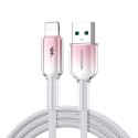 Kabel przewód Crystal-Clear Series 3A USB-A - iPhone Lightning 1.2m - biały