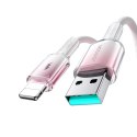 Kabel przewód Crystal-Clear Series 3A USB-A - iPhone Lightning 1.2m - biały