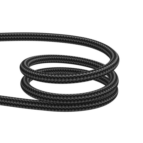 Kabel przewód Crystal-Clear Series 3A USB-A - iPhone Lightning 1.2m - czarny