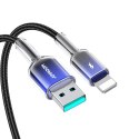 Kabel przewód Crystal-Clear Series 3A USB-A - iPhone Lightning 1.2m - czarny