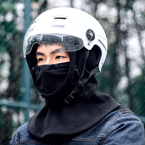 Kominiarka outdoor wiatroszczelna wodoszczelna polar - czarna