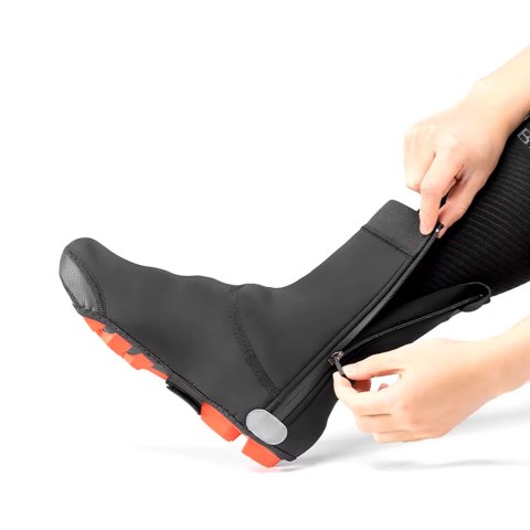 Ochraniacze osłony na buty kolarskie rozmiar XL 45-46 - czarne